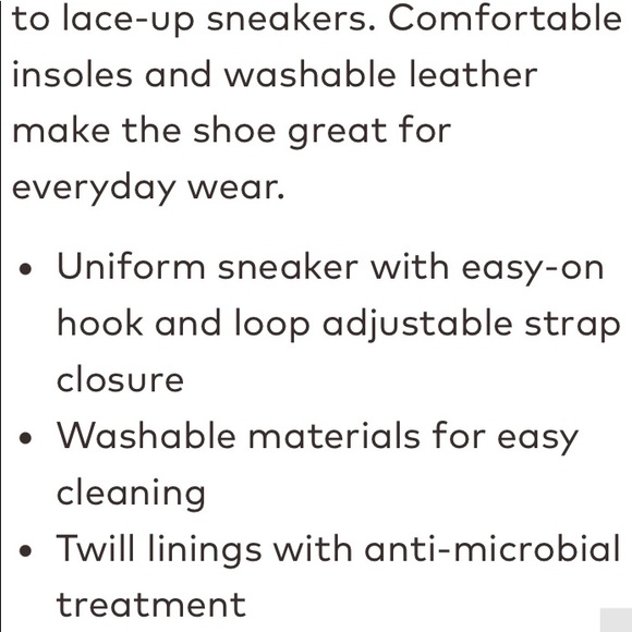 Stride rite Cooper Velcro kids white tennis shoes - Picture 8 of 9